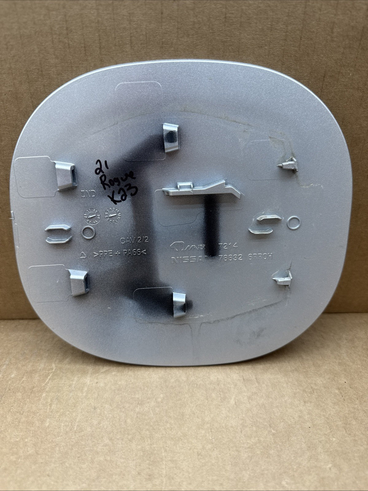 2021 2025 Nissan Rogue Fuel Gas Tank Filler Door Lid Cover OEM  Silver K234