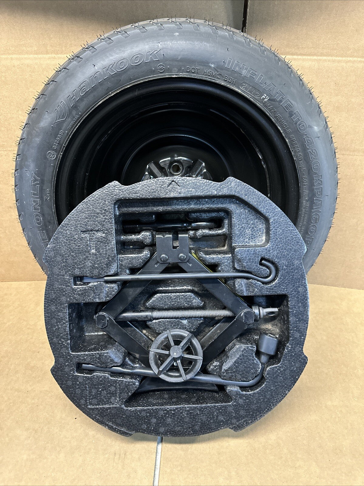 2011 2019 Hyundai Elantra Spare Tire Jack Tool Kit Foam 15 Inch T125/80D150