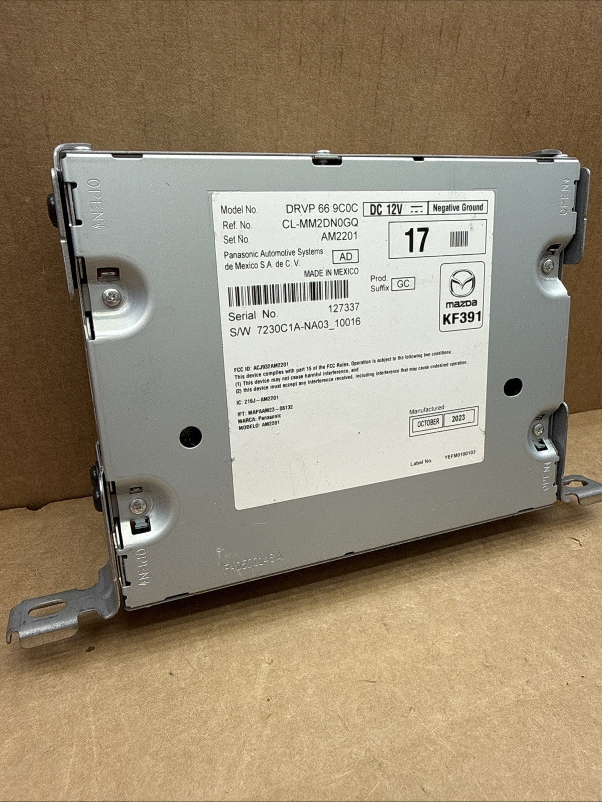 2024 Mazda 3 CX-30 Navigation Module Audio Radio Receiver DRVP 66 9C0C2