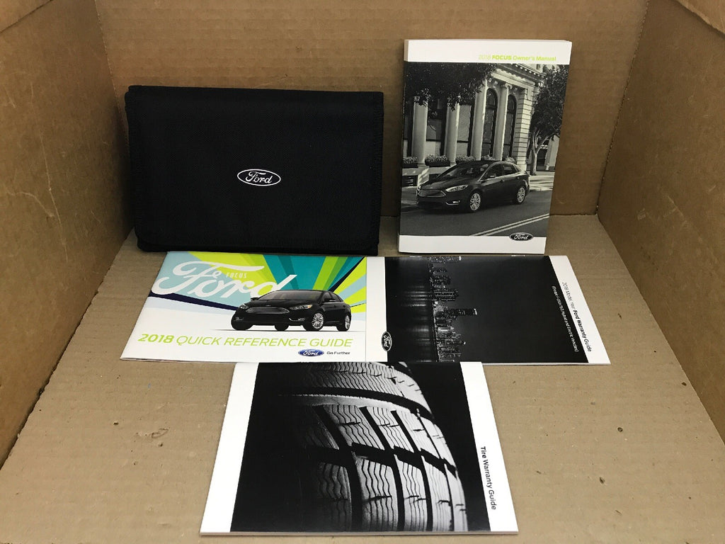 2018 18 FORD FOCUS OWNER'S OWNERS OWNER MANUAL BOOK GUIDE SET CASE OEM0