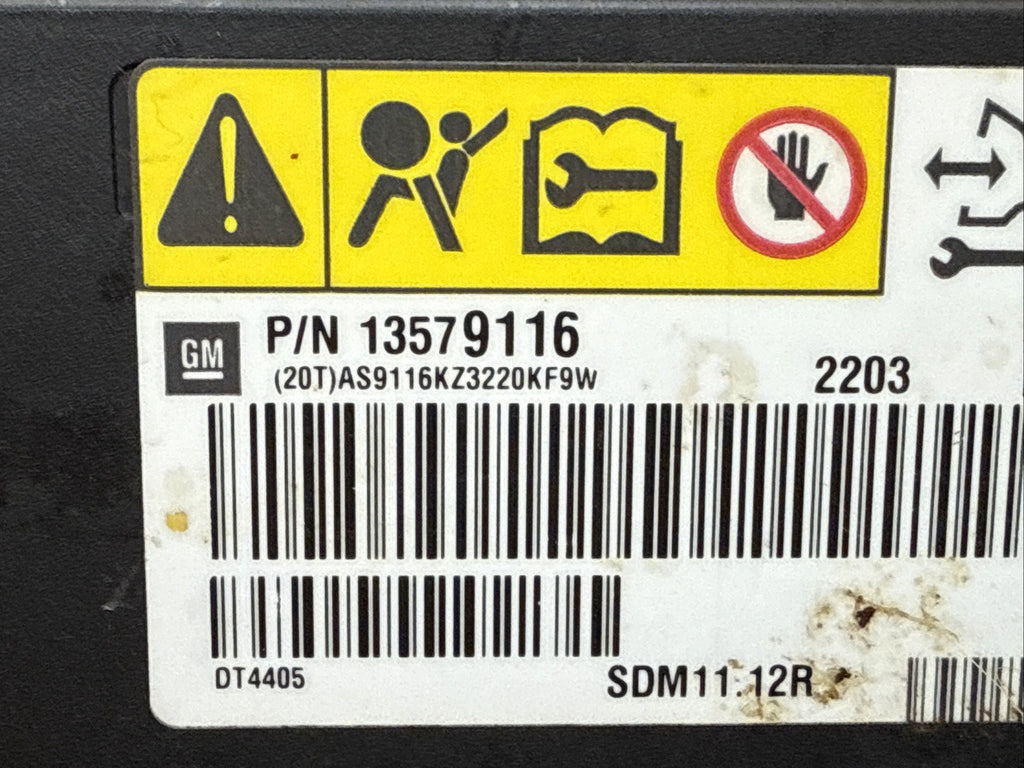 2011 2013 Chevrolet GM CadillacTrucks Airbag Safety Control Module1