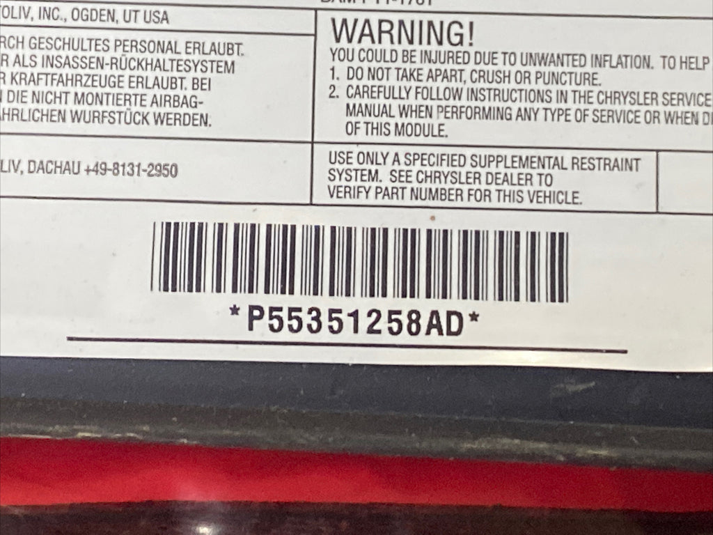 08 17 Patriot Driver Passenger Left Right Upper Curtain Roof Air Bag Airbag Set3