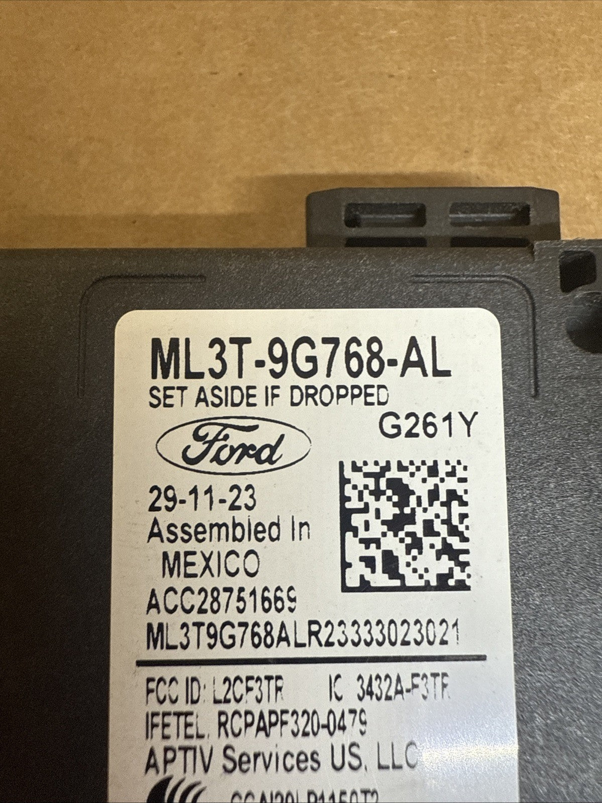 2022 2024 Ford F150 F 150 Cruise Control Unit Sensor ML3T 9G768 AL OEM2