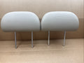2008 2013 Toyota Highlander 2nd Row Rear Black Leather Headrest Set of 2 OEM Tan0