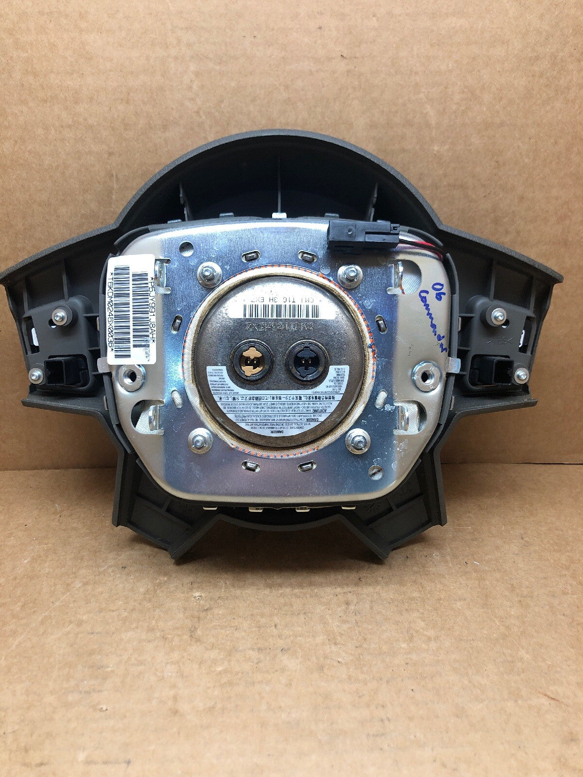2006 2007 2008 Jeep Commander Steering Wheel Air Bag Airbag OEM Grey Driver3