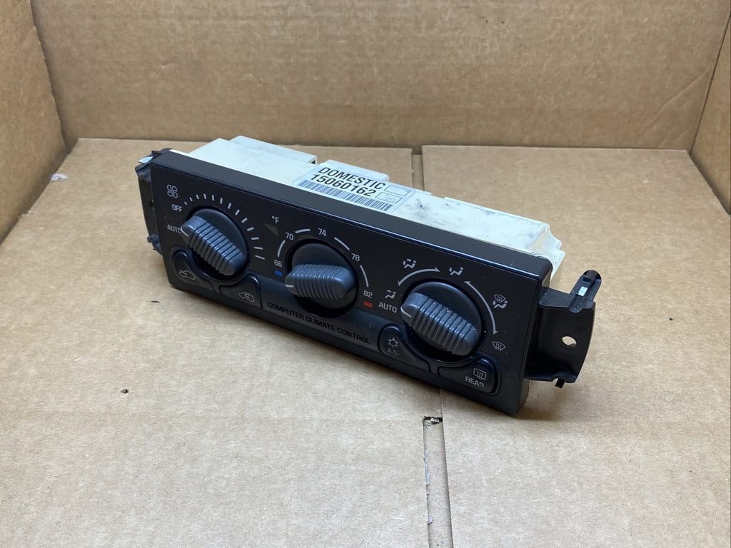 99 02 Silverado Sierra Tahoe Computer Climate Temp Temperature Controls 150601626