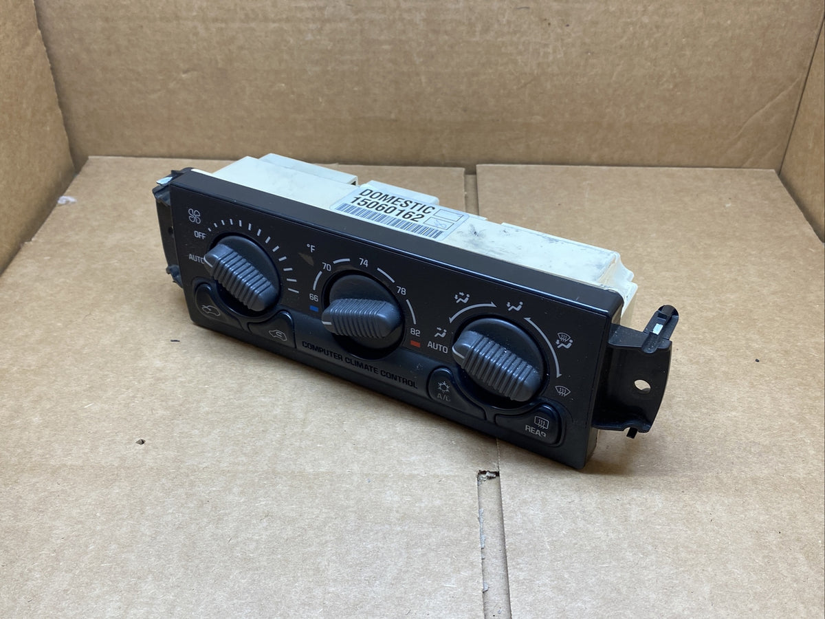 99 02 Silverado Sierra Tahoe Computer Climate Temp Temperature Controls 150601626