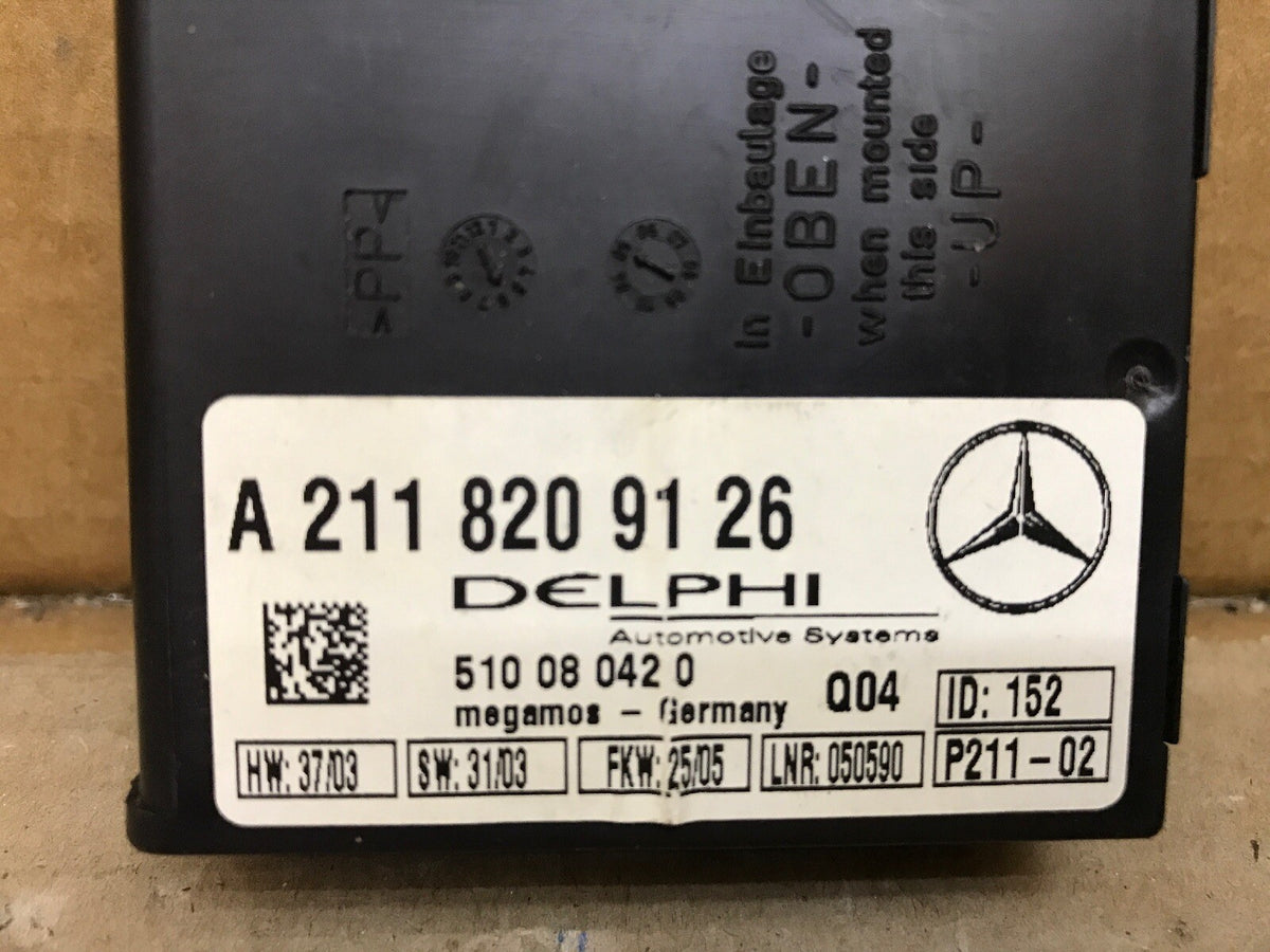 00 06 MERCEDES S500 ANTI THEFT CONTROL MODULE COMPUTER A 211 820 91 261