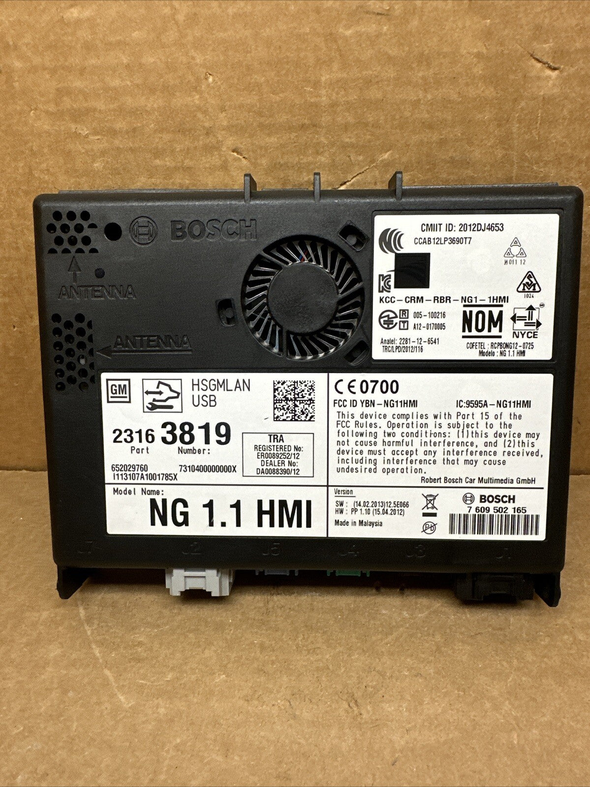 2015 2016 GM HMI Human Machine Interface Control Module 231638190