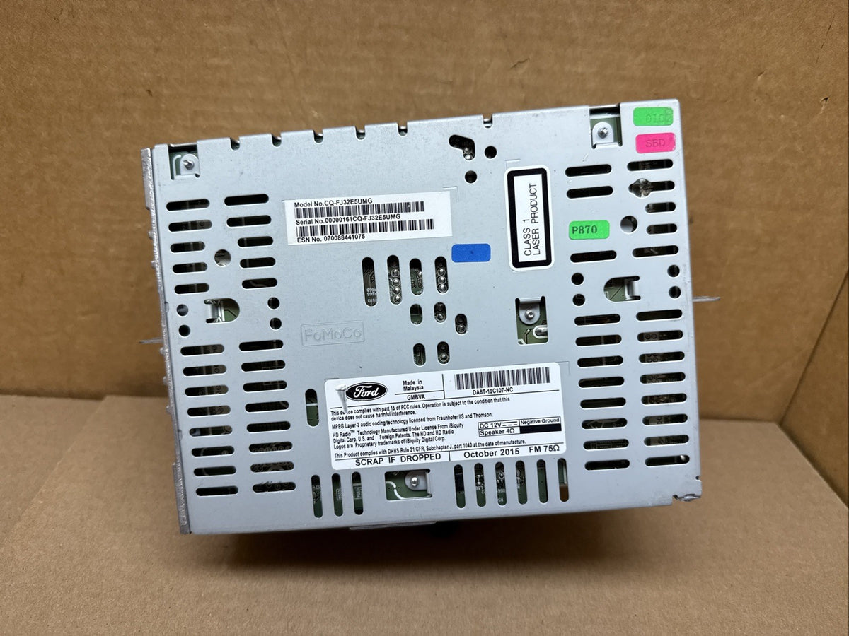 2016 2019 Ford Flex Radio Stereo CD Disc Player Changer Drive OEM DA8T 19C107 NC6