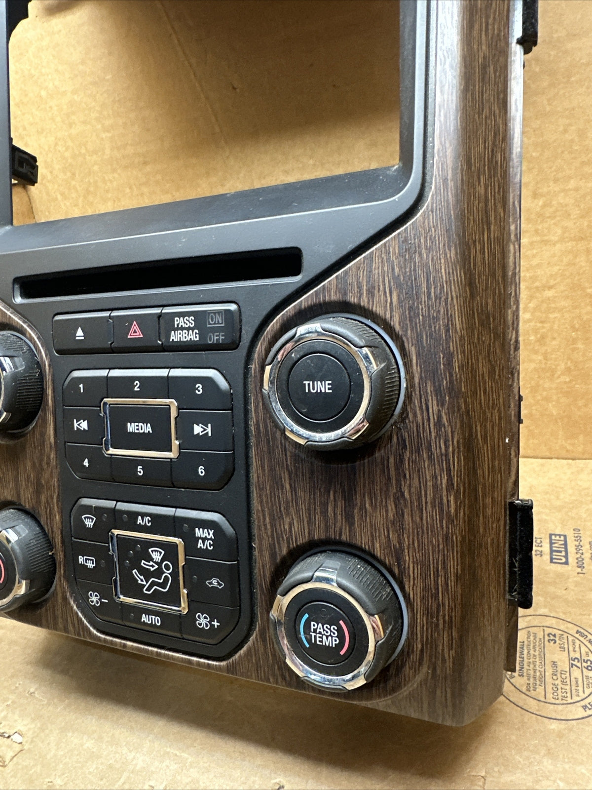 2013 2014 F 150 F150 Radio Control Panel Bezel Woodgrain EL3T 18A802 GASMPQ3
