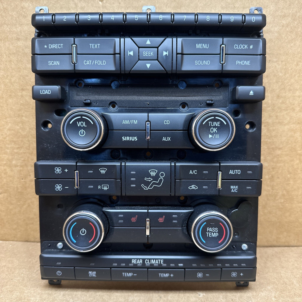 2009 2012 FORD FLEX RADIO FACE AC CONTROL CLIMATE BLACK TRIM OEM AA8T 18A802 CB0