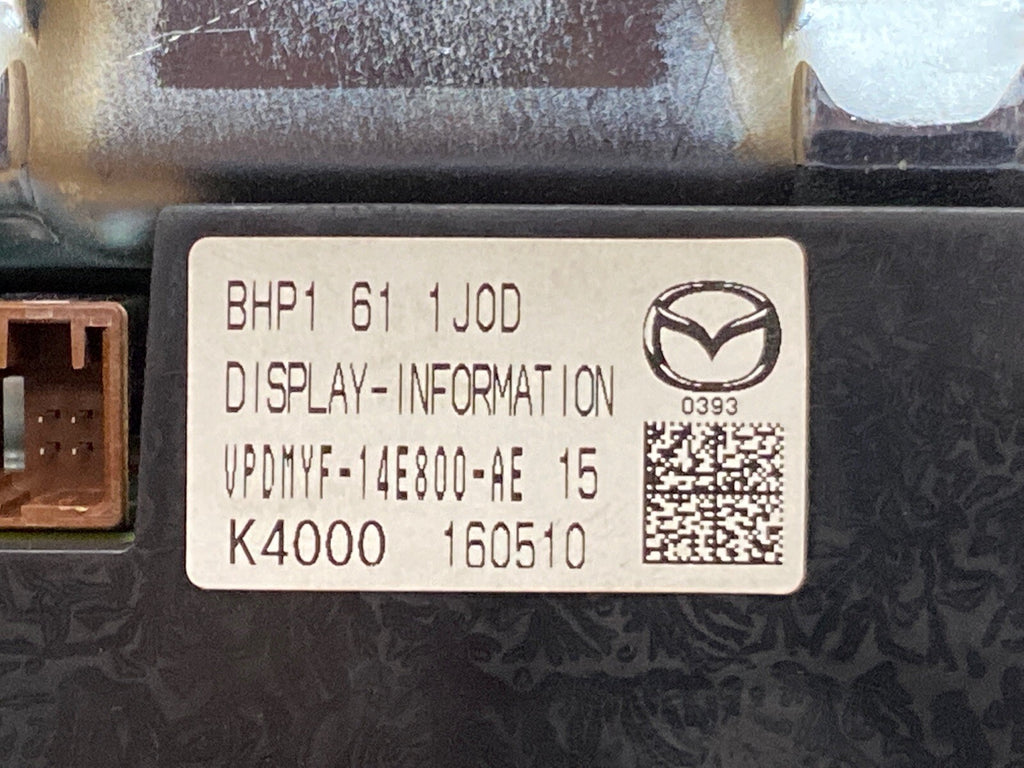 2014 2016 Mazda 3 Audio Radio Navigation Info Display Screen OEM BHP1 61 1J0D4