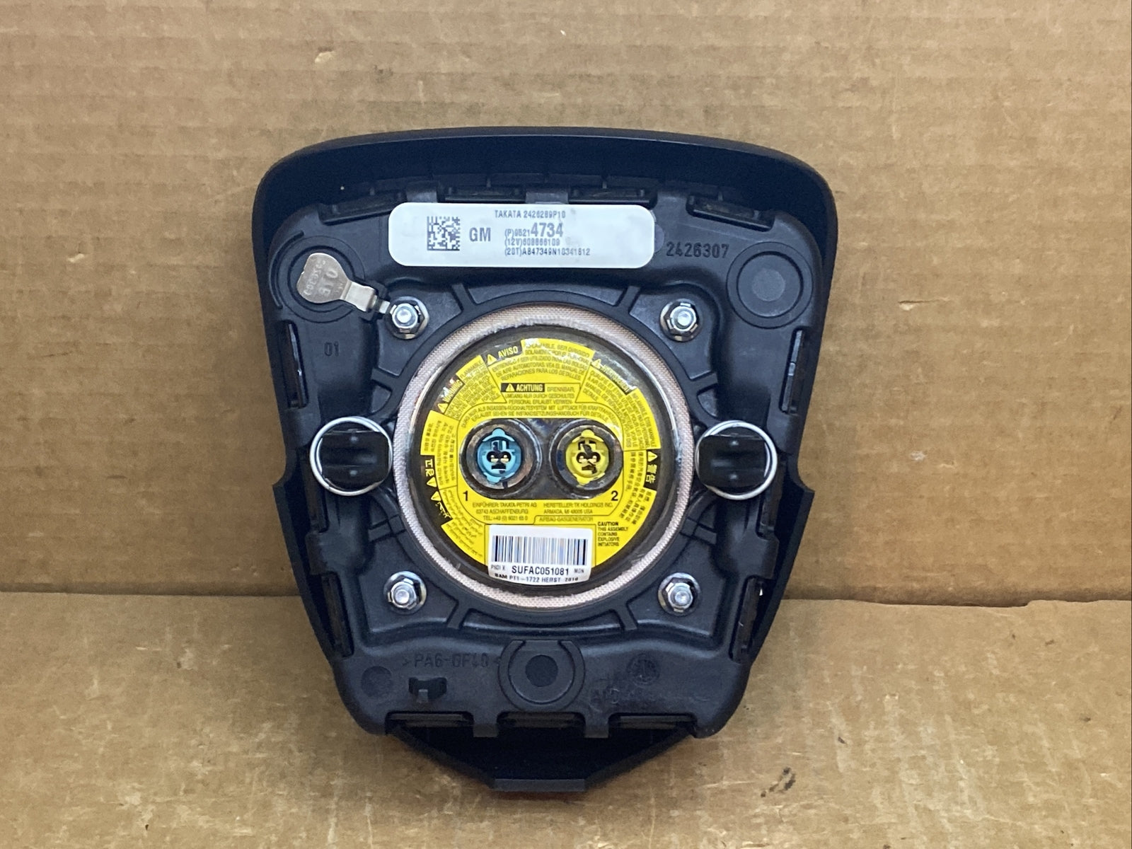 11 13 Chevy Cruze Front Left Driver Side Steering Wheel Air Bag Airbag 952147346