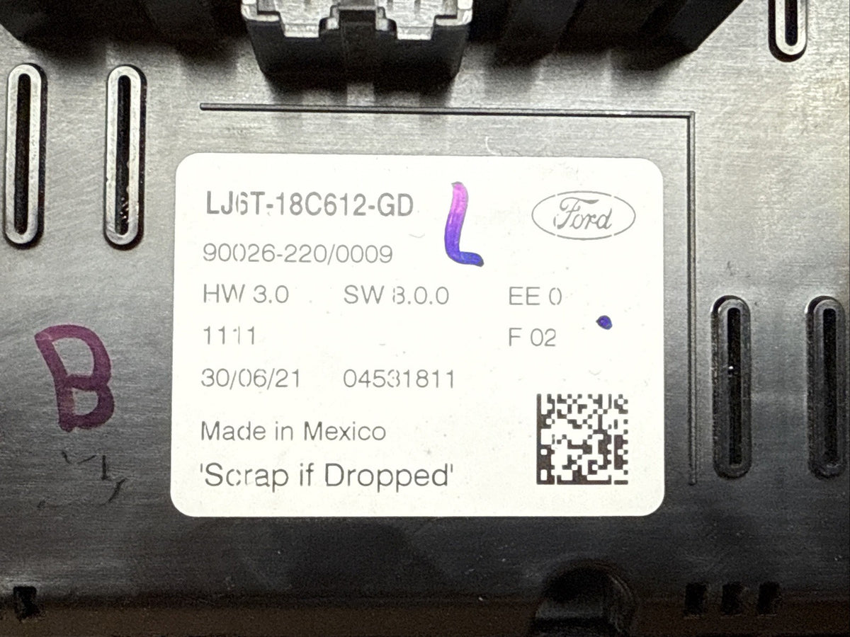 2020 2022 Ford Escape Front Climate Temp Temperature Control LJ6T 18C612 GD7