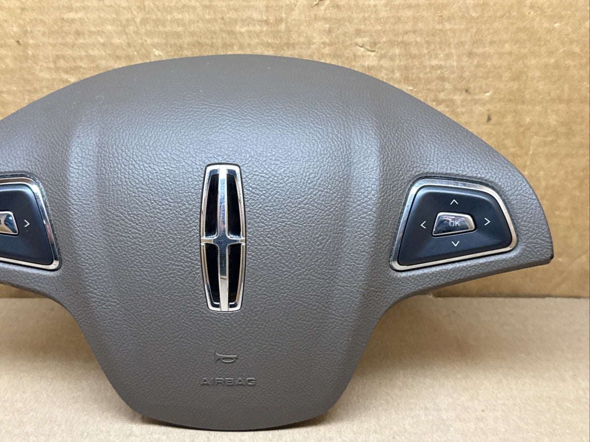 2015 2019 Lincoln MKC Front Left Driver Side Steering Wheel Air Bag Airbag Brown2