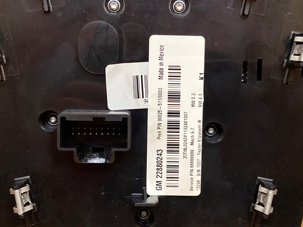 2012 2015 Chevy Equinox Terrain Radio Face Climate Control Panel Bezel 228802438