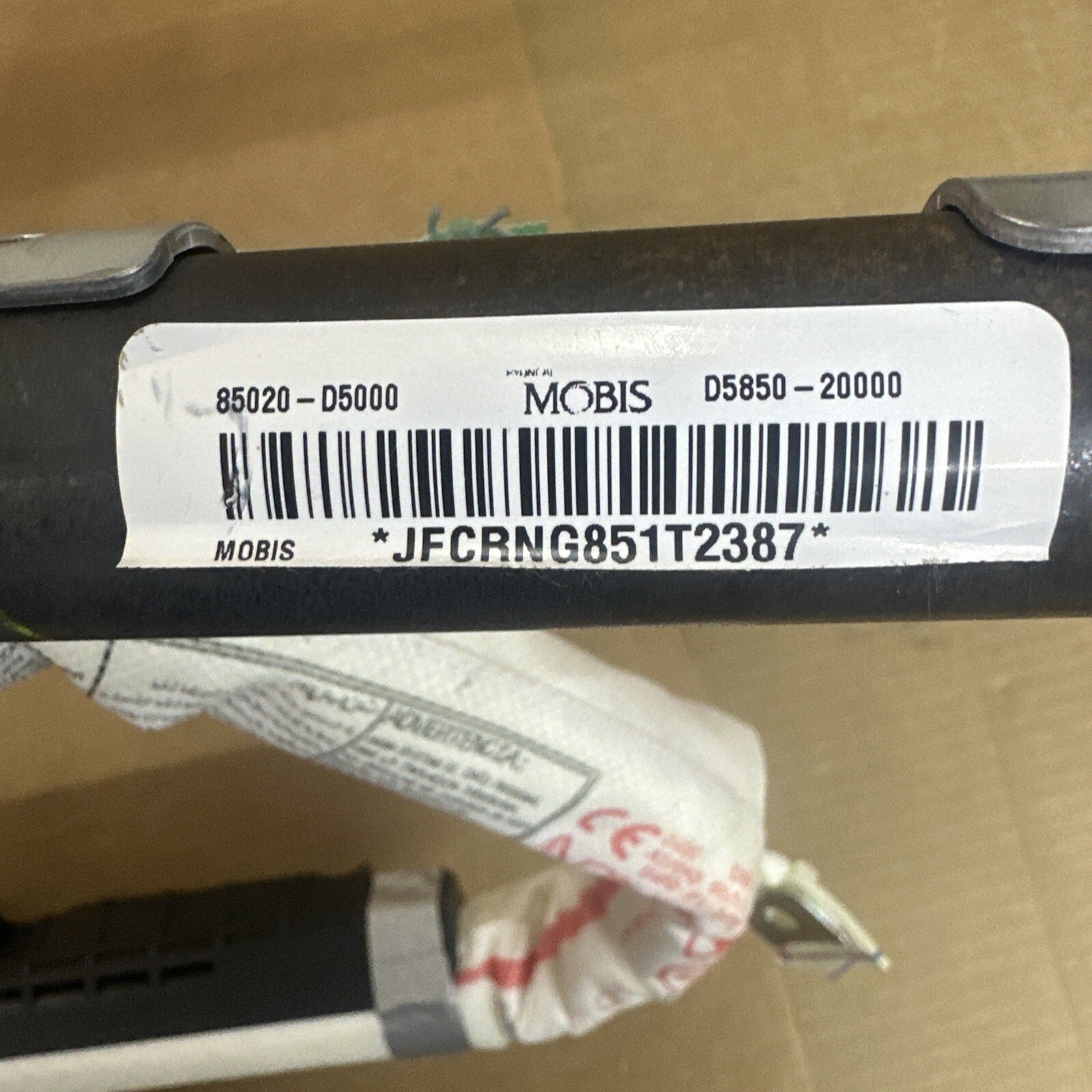 2016 2020 Kia Optima Right Passenger Curtain Roof Air Bag Airbag 85020 D50003