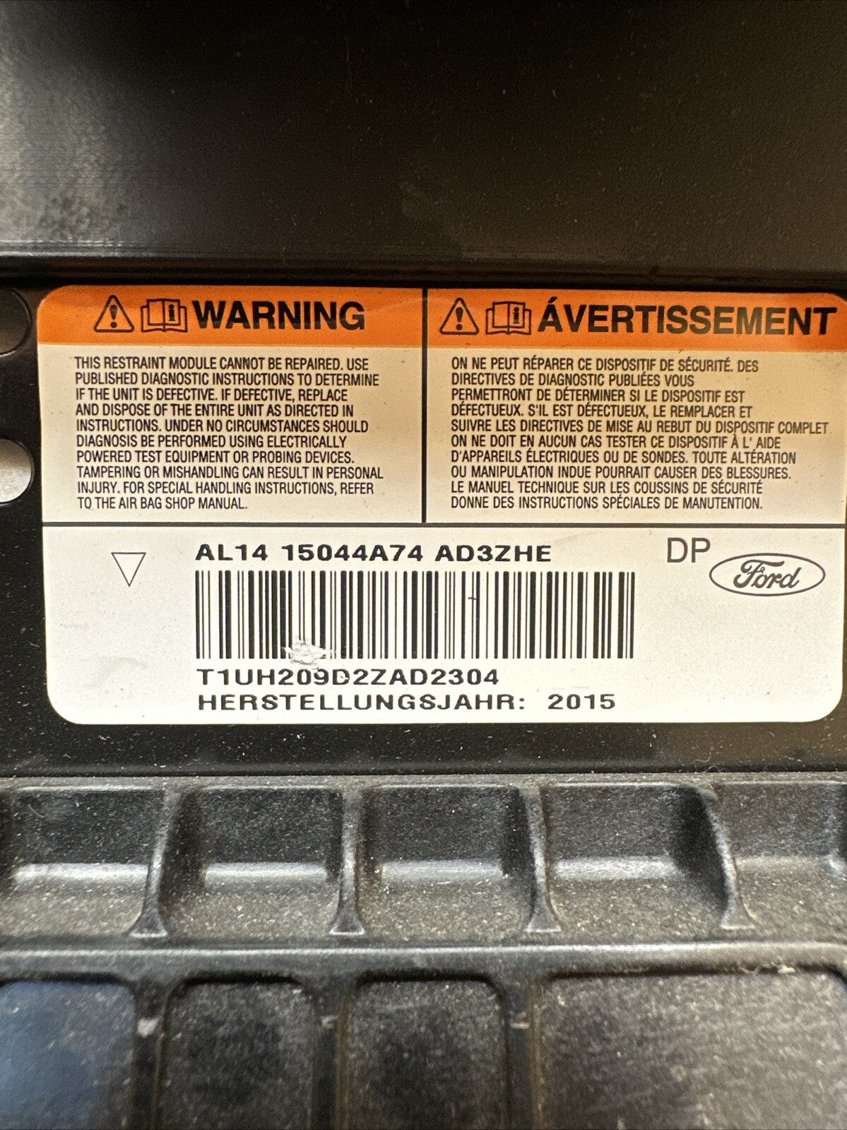 2015 2017 Ford Expedition Front Right Passenger Side Dash Air Bag Airbag Black10