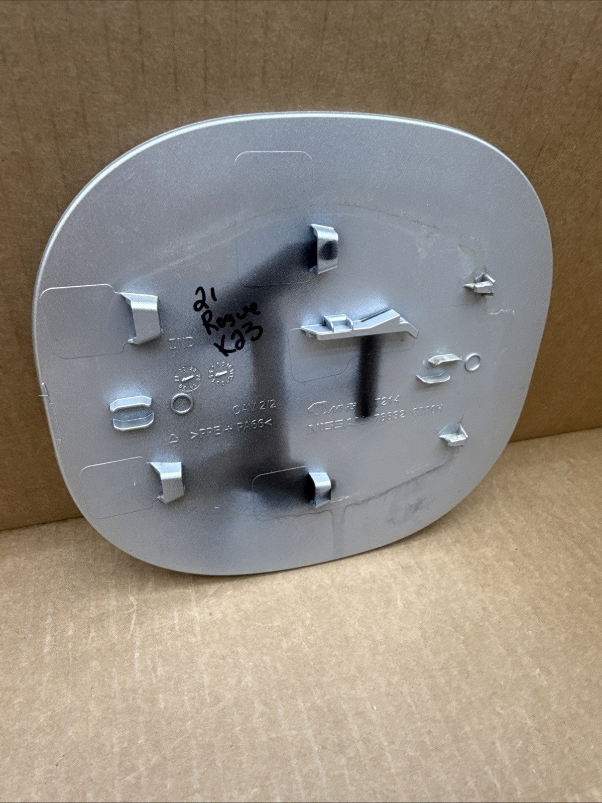 2021 2025 Nissan Rogue Fuel Gas Tank Filler Door Lid Cover OEM  Silver K237