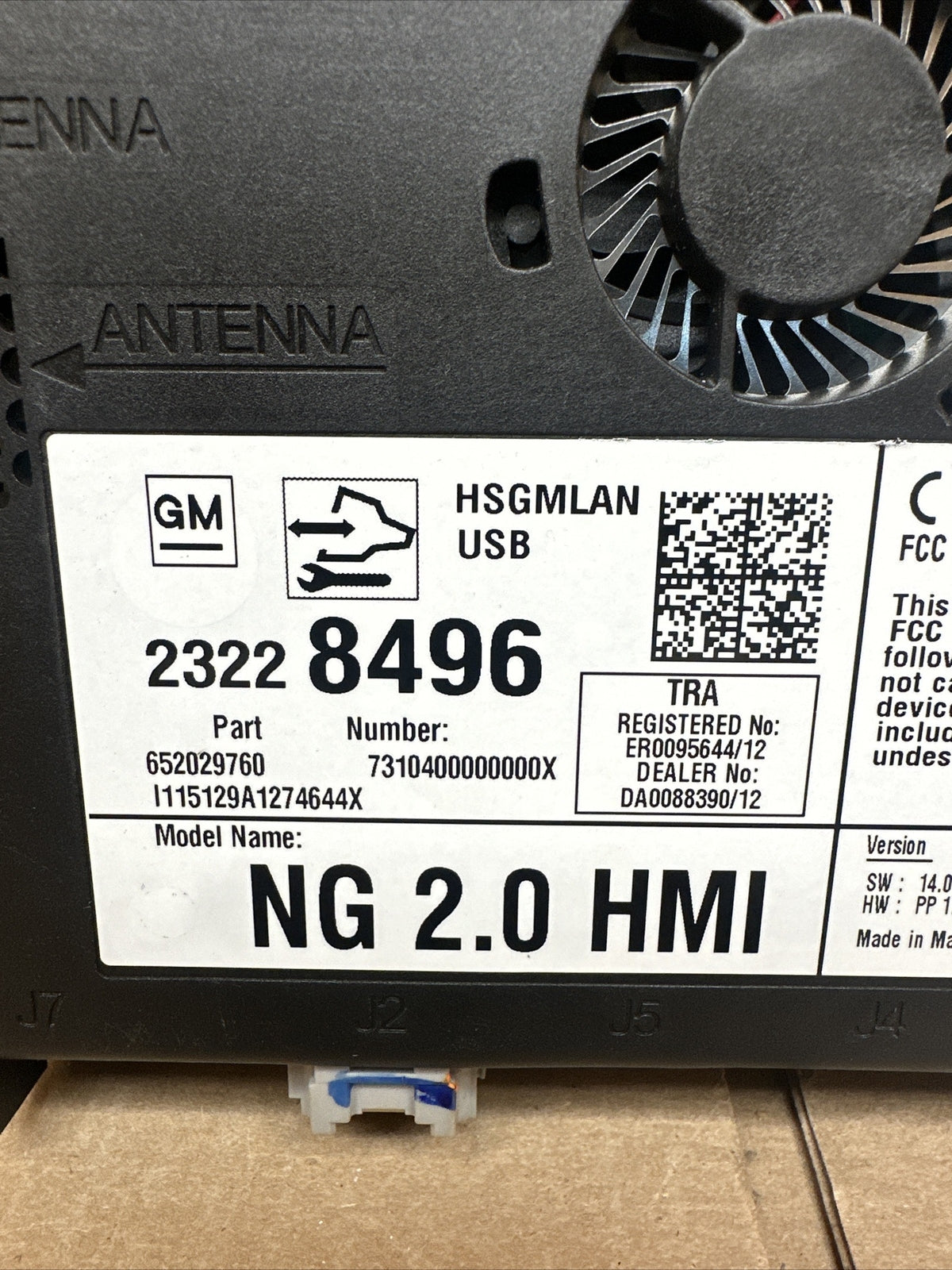 2015 2016 GM HMI Human Machine Interface Control Module 232284961