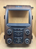 2013 2014 F 150 F150 Radio Control Panel Bezel Woodgrain EL3T 18A802 GASMPQ0