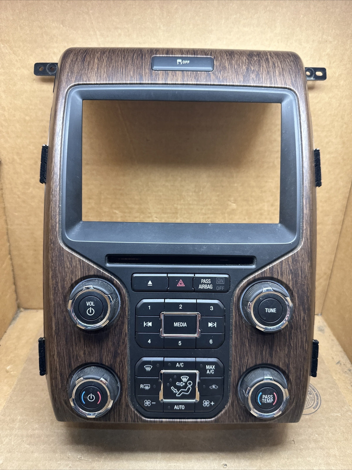 2013 2014 F 150 F150 Radio Control Panel Bezel Woodgrain EL3T 18A802 GASMPQ0