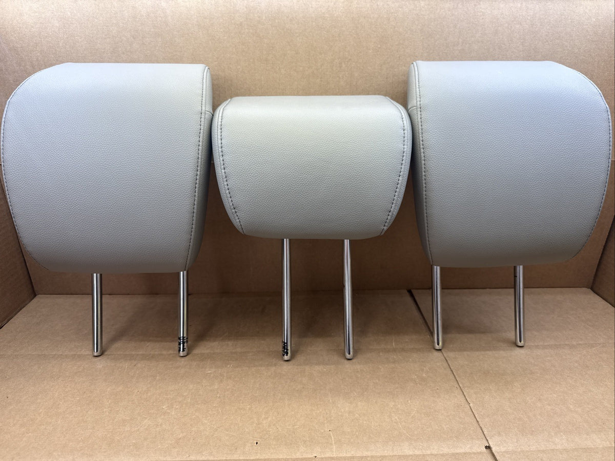 2016-2022 HONDA HR-V REAR 2ND ROW HEADREST SET LEFT RIGHT GRAY LEATHER OEM0