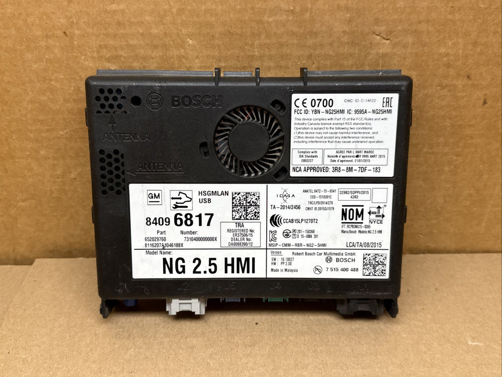 GM HMI Human Machine Interface Control Module 840968170