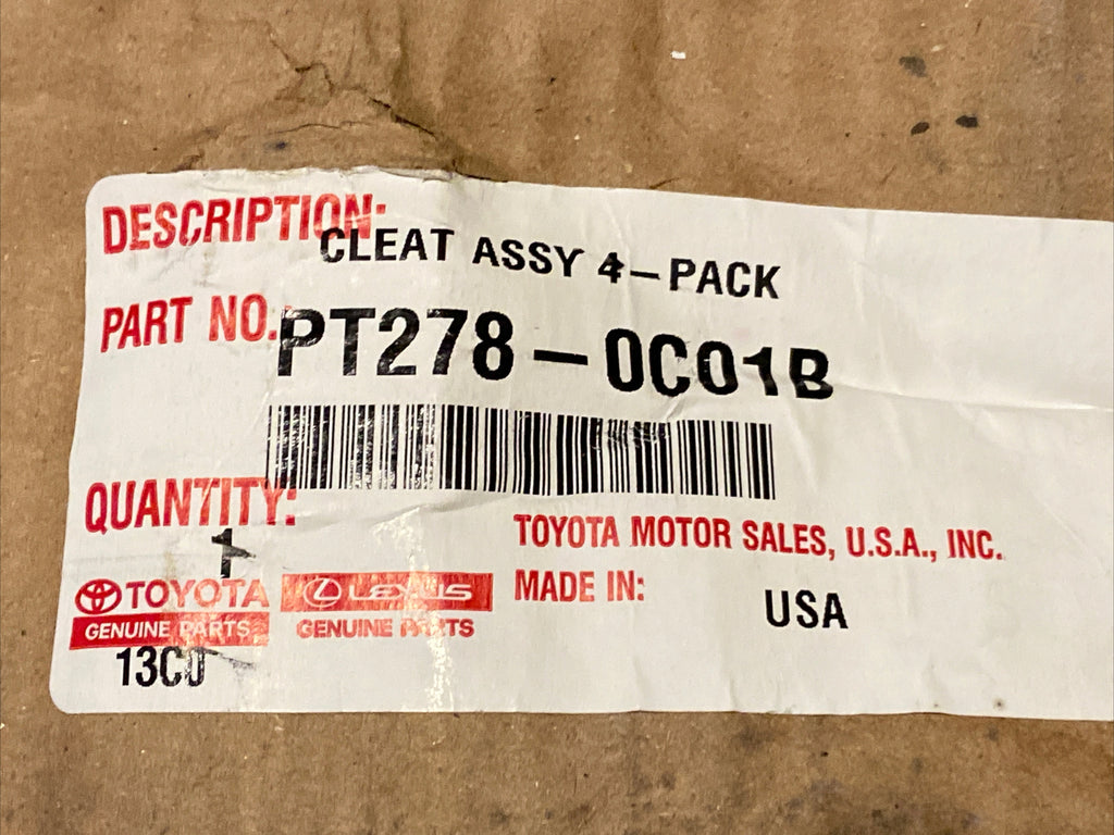 2007 2020 4 Four Toyota Tundra New OEM Tie Down Cleats Bed Rails PT278 0C01B 6