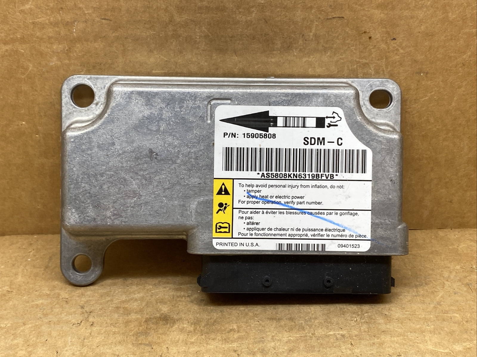 Chevrolet GM Cadillac Airbag Safety Control Module 159058080