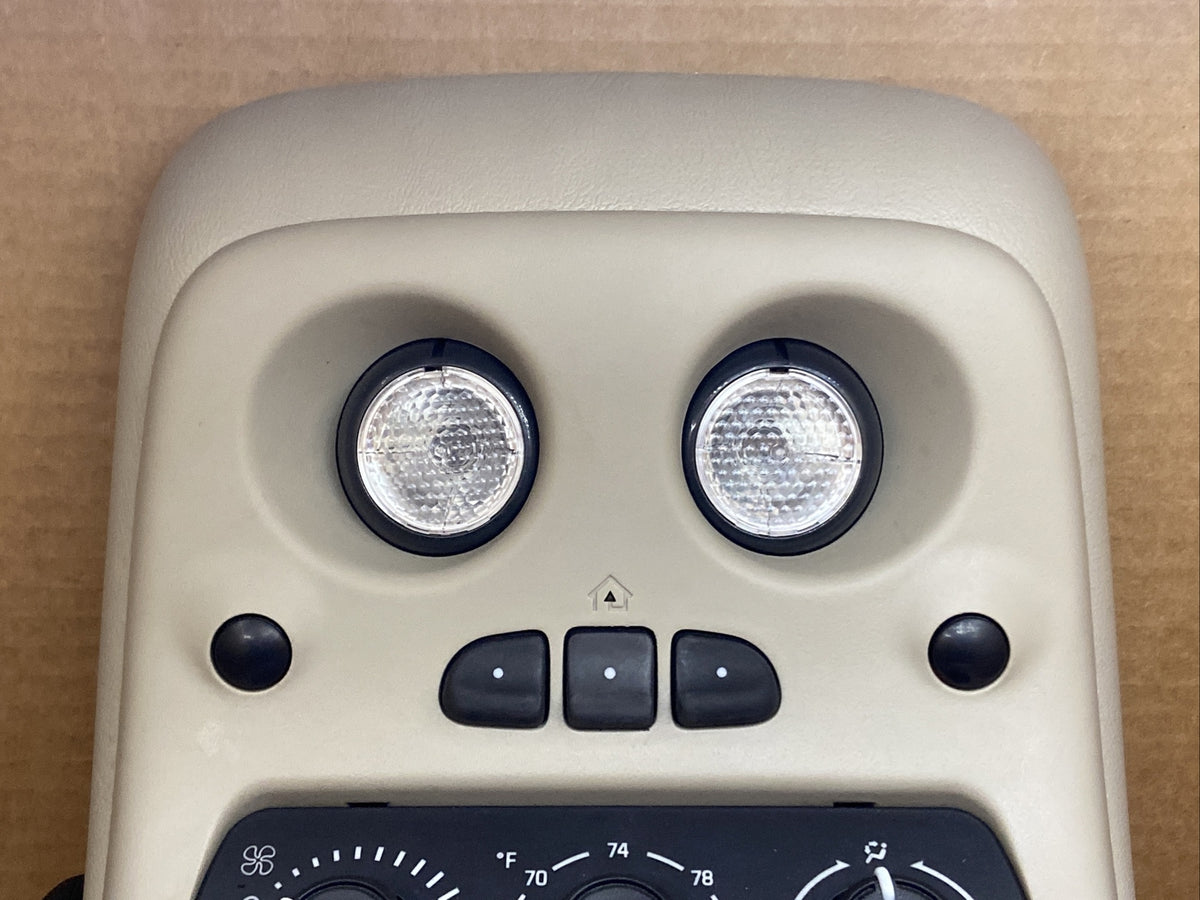 00 06 Silverado Tahoe Yukon Escalade Overhead Console Homelink Tan 150901511