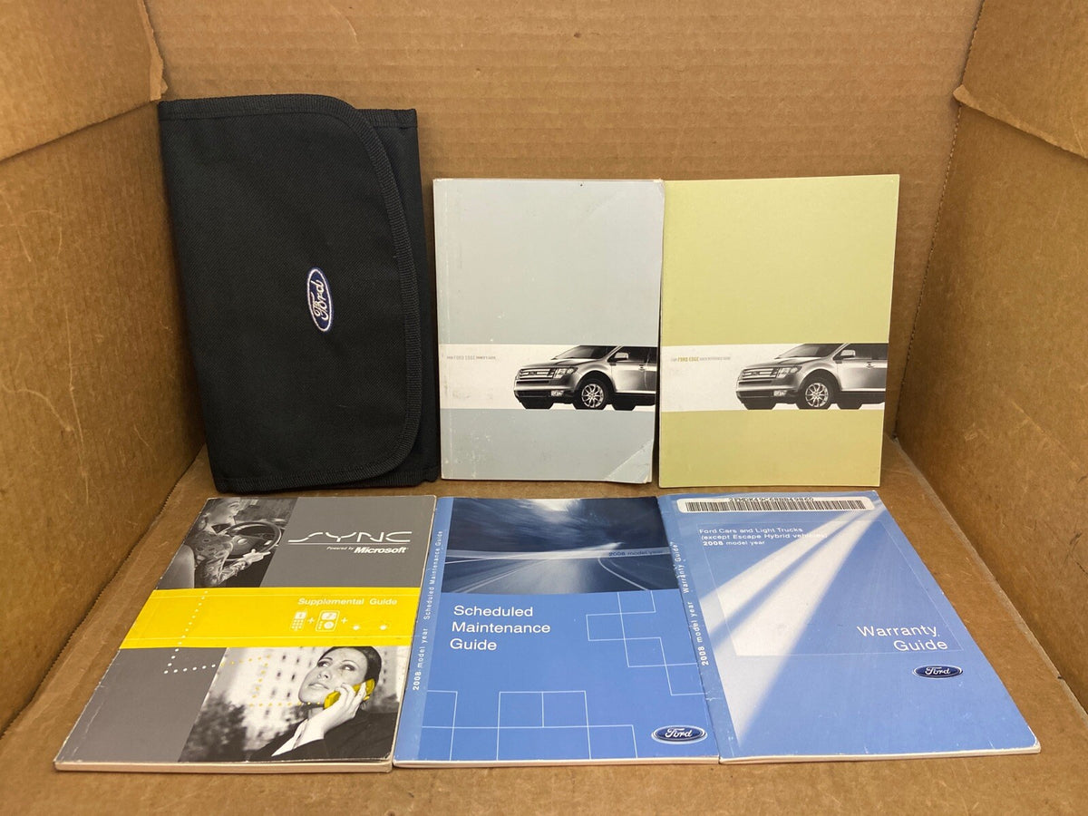 2008 08 FORD EDGE OWNER'S OWNERS OWNER MANUAL BOOK GUIDE SET CASE OEM0