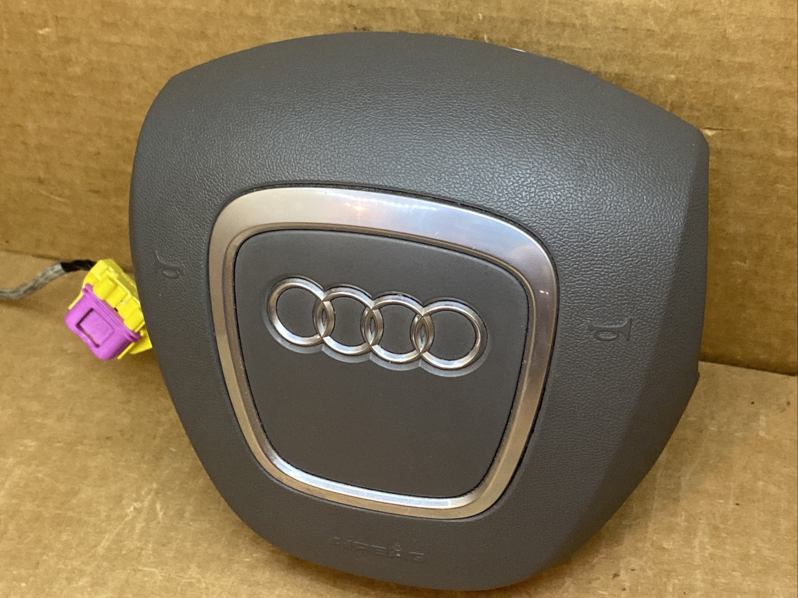 Audi A6 S6 Front Left Driver Side Steering Wheel Airbag Air Bag Platinum Gray NQ5