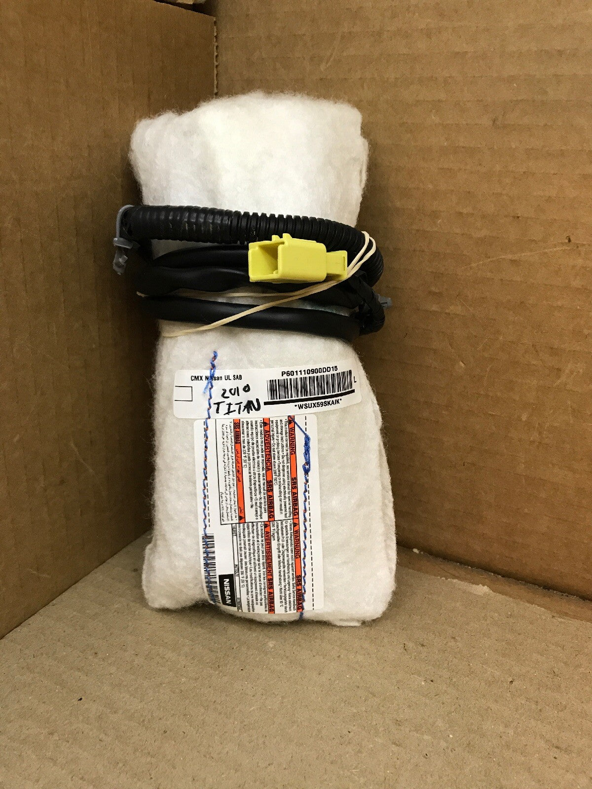 2008 2012 NISSAN TITAN FRONT LEFT SIDE DRIVER SEAT AIR BAG AIRBAG OEM1