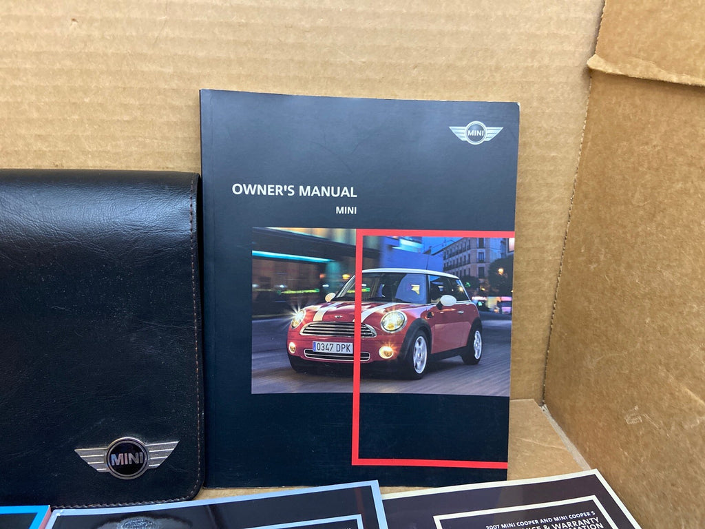 2007 07 Mini Cooper Owner's Owners Owner Manual Book Guide Set Case Wallet OEM3