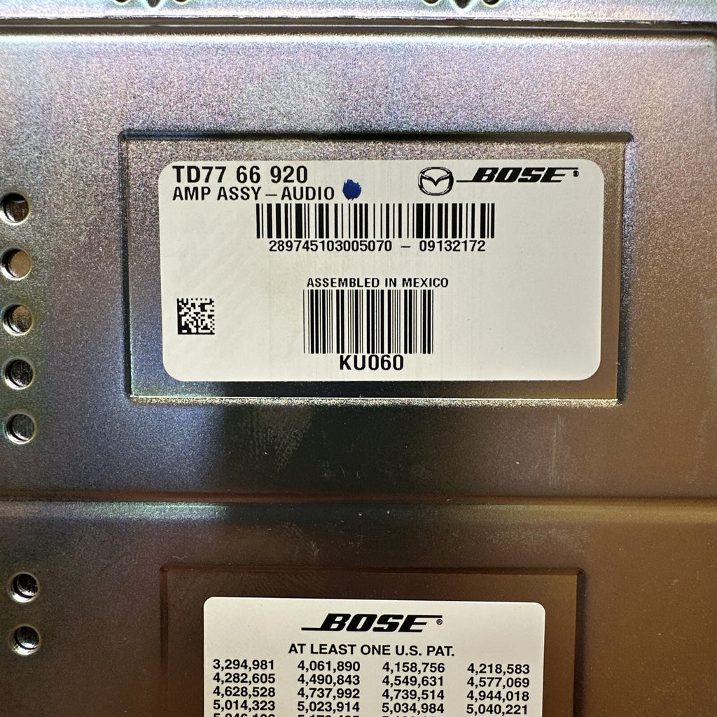 2007 2012 Mazda CX 9 CX9 Bose Radio Amp Amplifier TD77 66 9203