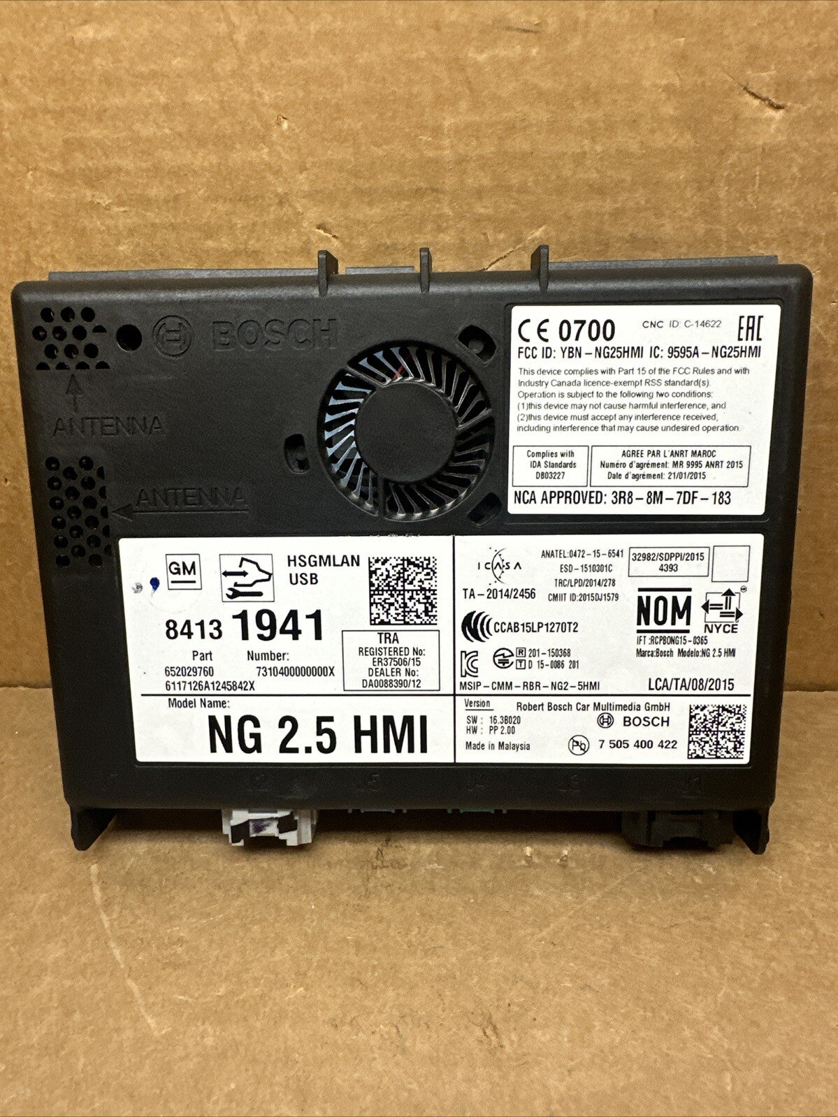 2017 2018 GM HMI Human Machine Interface Control Module 841319410