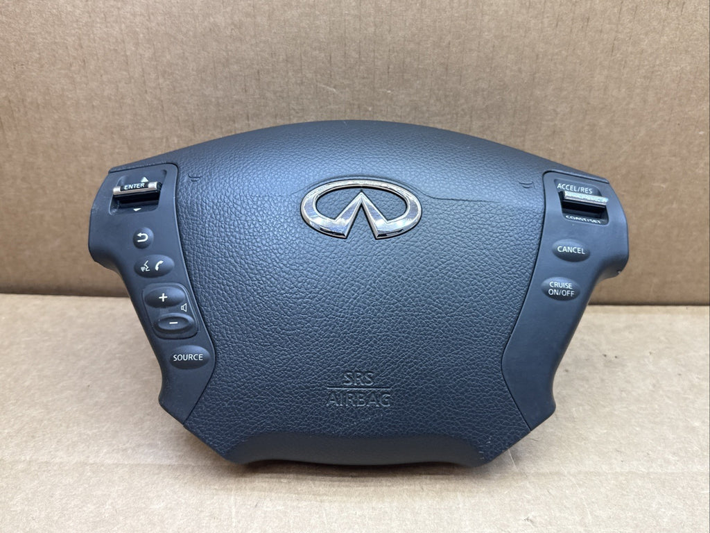 Infiniti M35 Front Left Driver Side Steering Wheel Air Bag Airbag Controls Black1