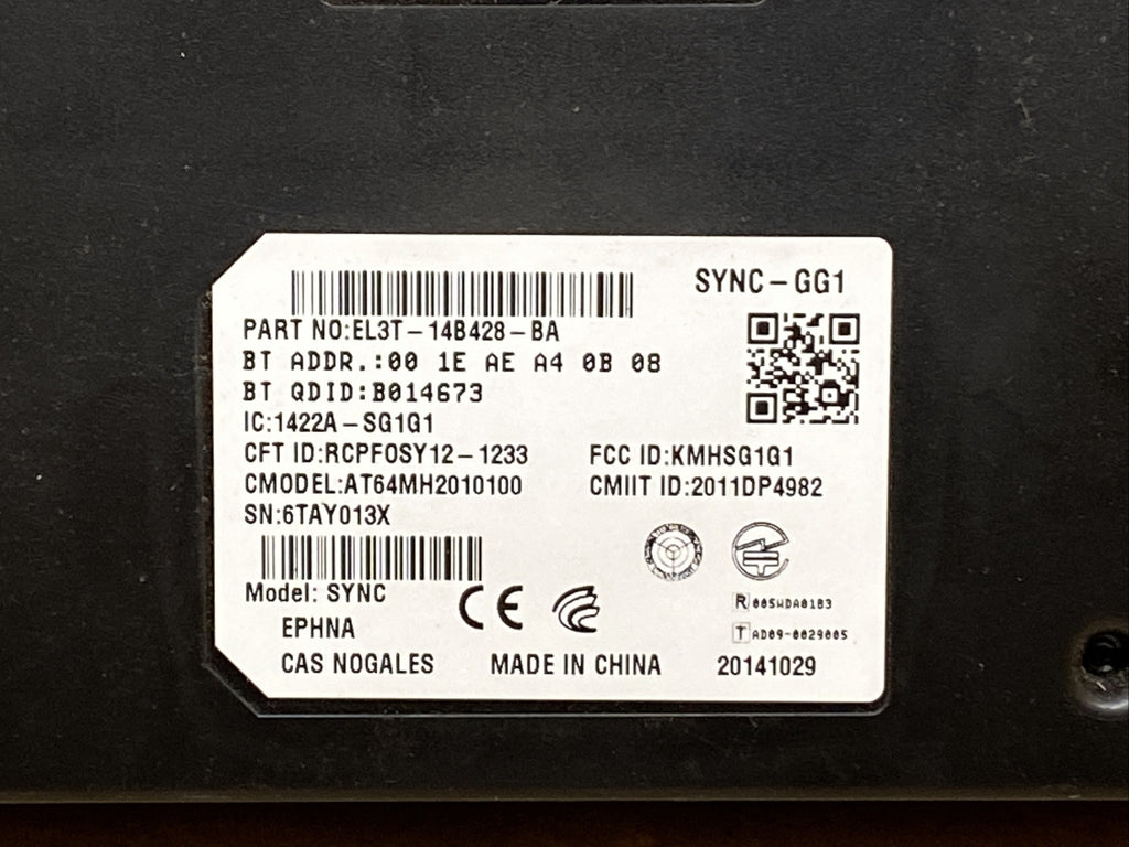 2013 2014 Ford F150 Sync Module EL3T 14B428 BA EJ5T 14D212 AA3