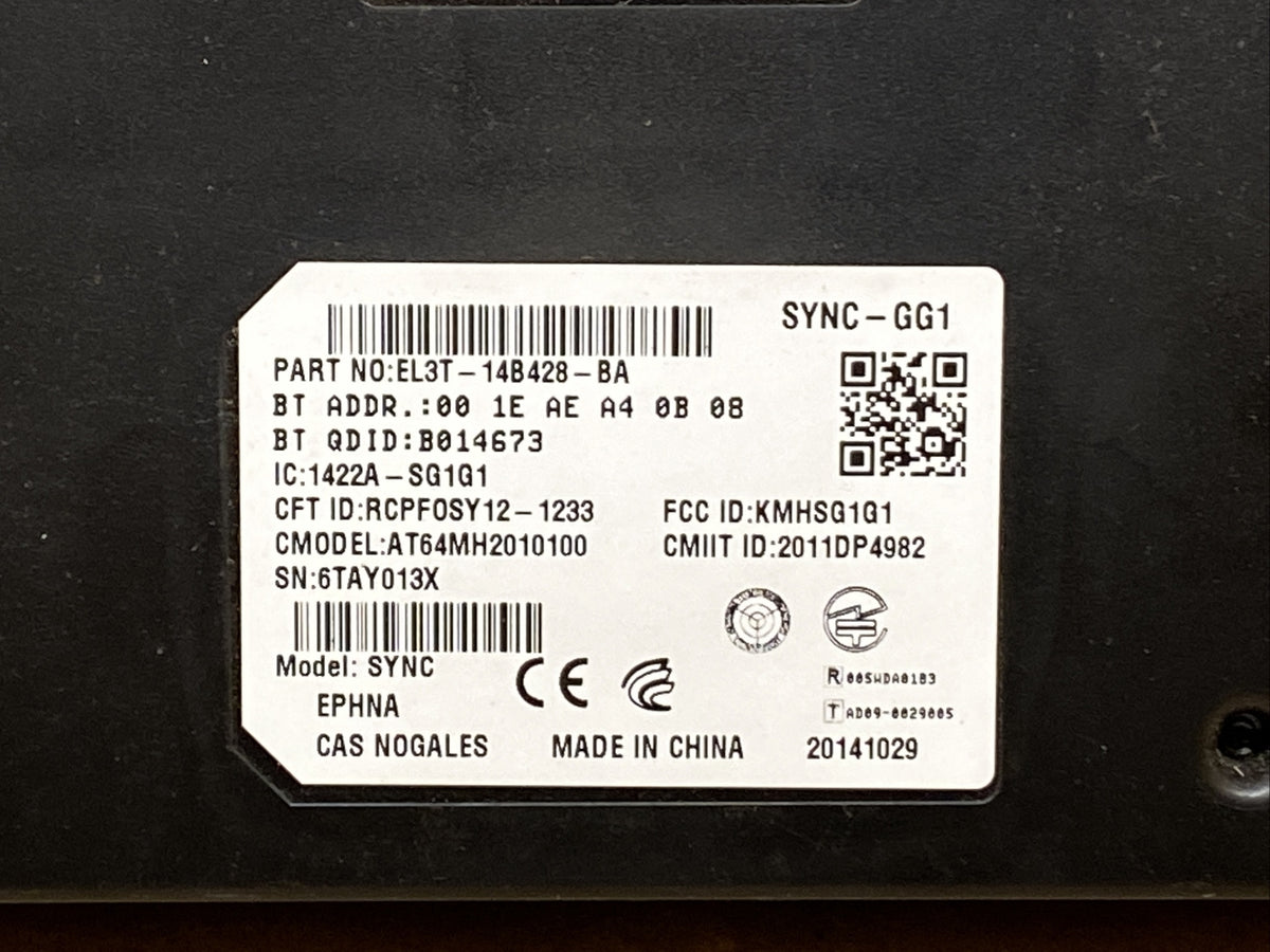 2013 2014 Ford F150 Sync Module EL3T 14B428 BA EJ5T 14D212 AA3