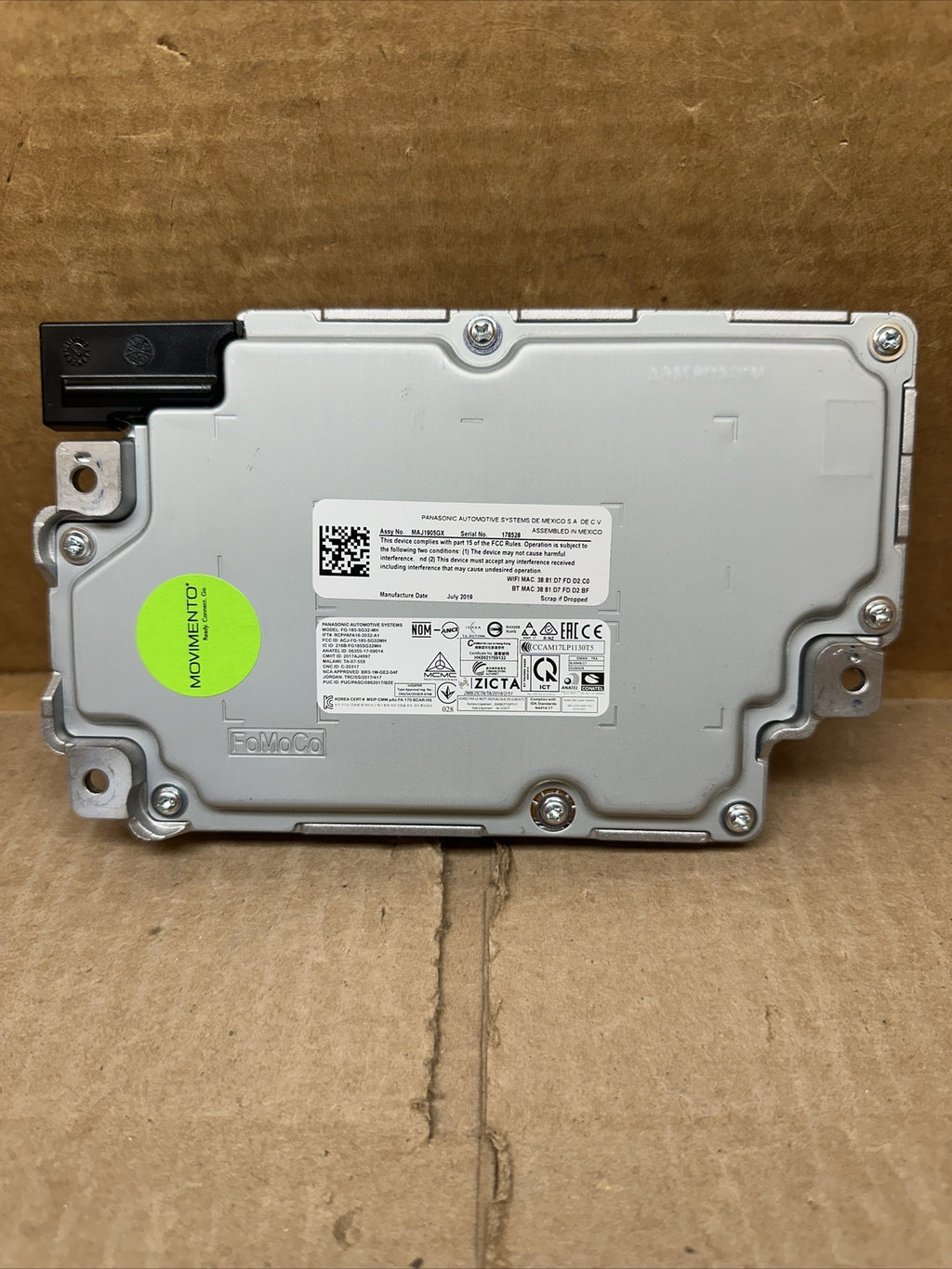 2020 2022 FORD EXPLORER SYNC COMMUNICATION CONTROL MODULE LB5T 14G371 MCD7