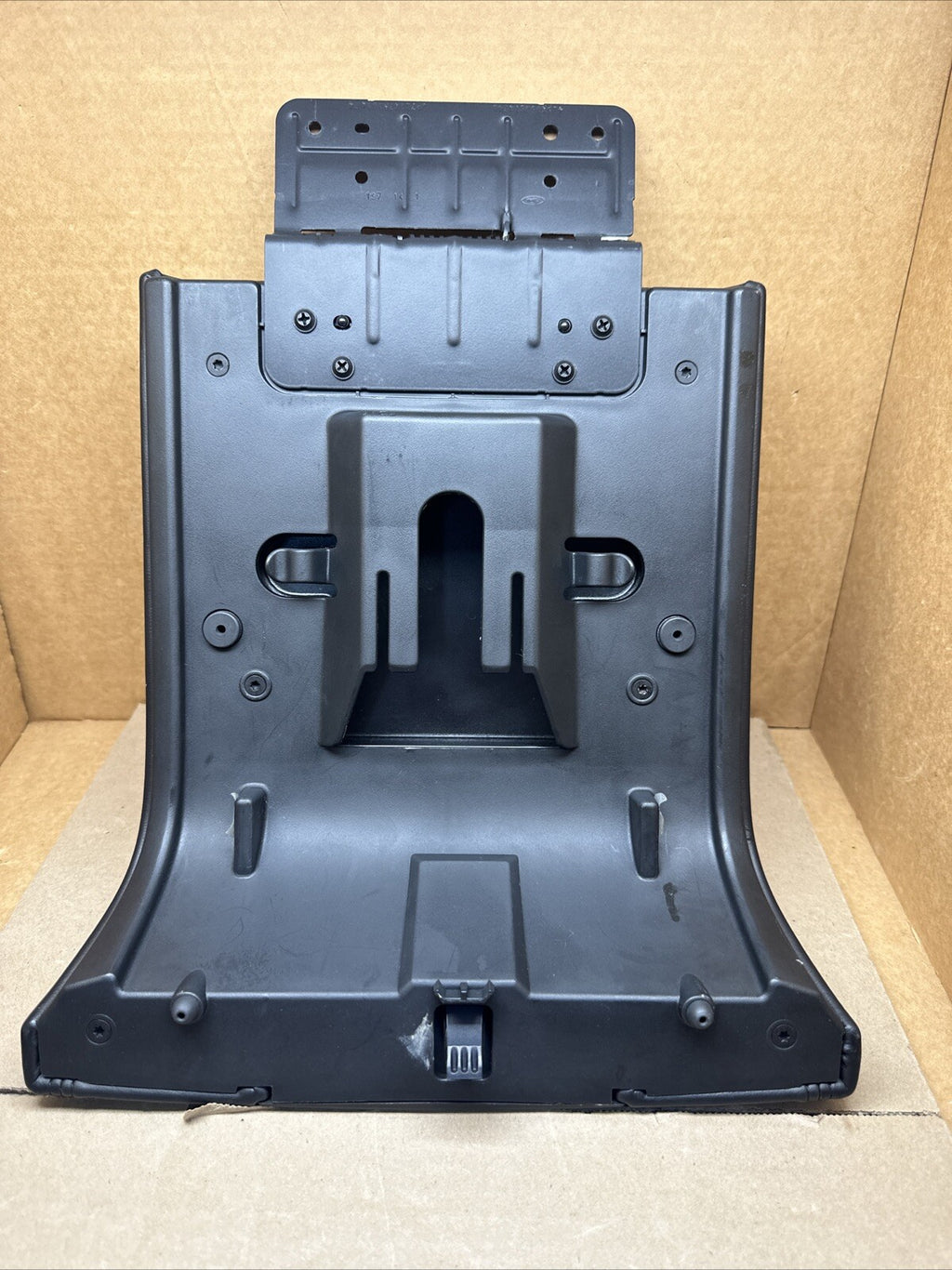 2007 2014 Lincoln Navigator Center Console Cover Lid Arm Rest Black Leather OEM6