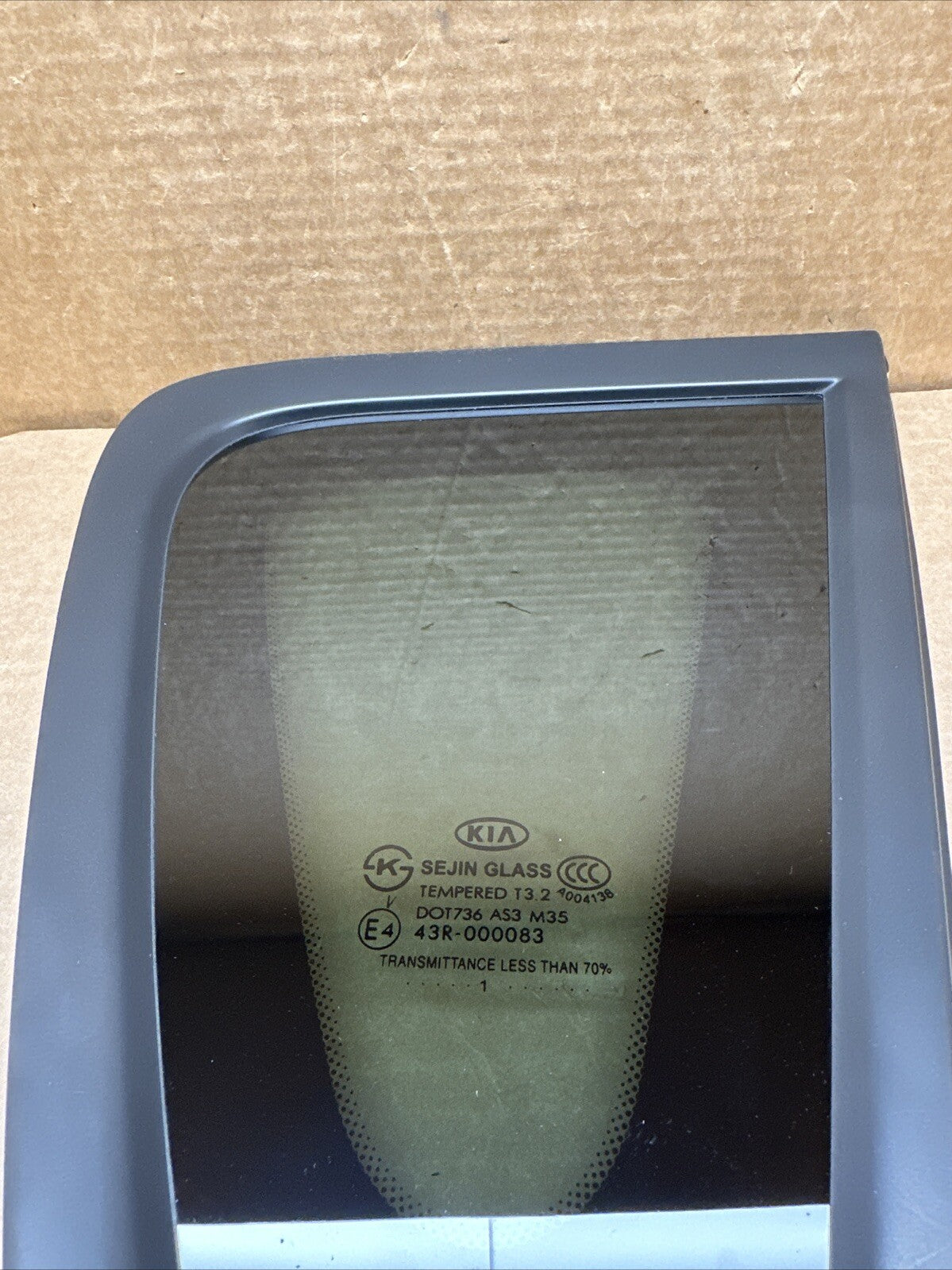 2010 2013 Kia Soul Rear Right Passenger Quarter Glass 87820 2K000 OEM3