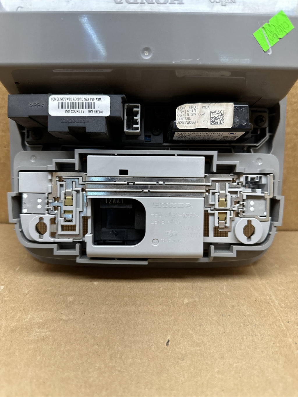 2013 2017 Honda Accord Front Over Head Overhead Center Console Gray Sunroof5