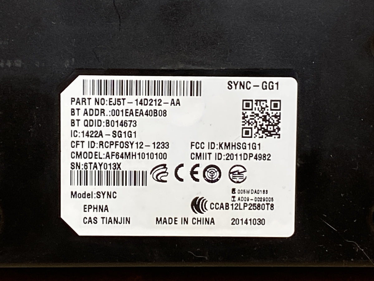 2013 2014 Ford F150 Sync Module EL3T 14B428 BA EJ5T 14D212 AA1