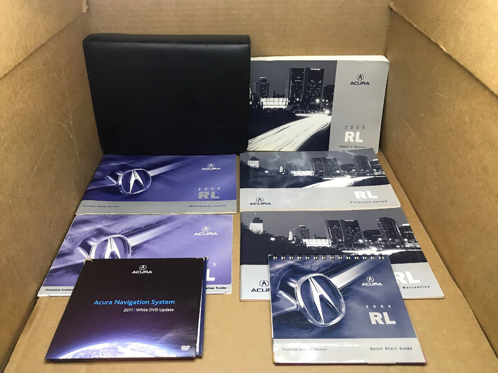 2005 05 Acura RL Owner's Owners Owner Manual Book Guide Set Case Wallet OEM0