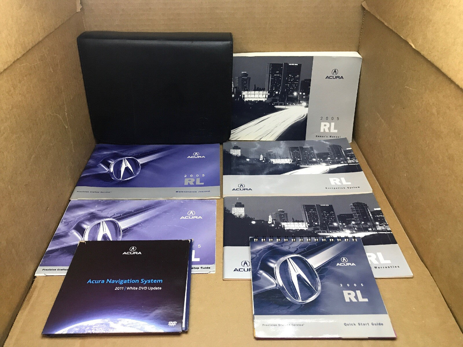 2005 05 Acura RL Owner's Owners Owner Manual Book Guide Set Case Wallet OEM0