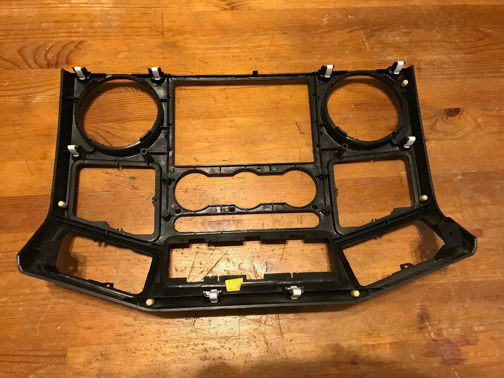 08 10 FORD F250 F350 SD SUPER DUTY CHARCOAL BLACK RADIO CLIMATE CONTROL BEZEL6