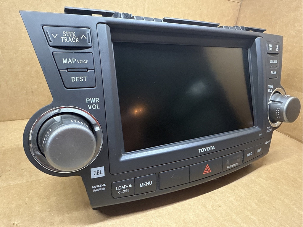 2008 2010 Toyota Highlander GPS Radio Screen E7015 86120 48F30 OEM1